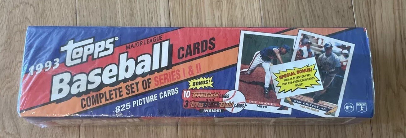 1993 Topps MLB Baseball Complete Set Series 1 & II Factory Sealed Jeter RC Gold? 1993 Topps MLB Baseball Complete Set Series 1 & II Factory Sealed Jeter RC Gold?