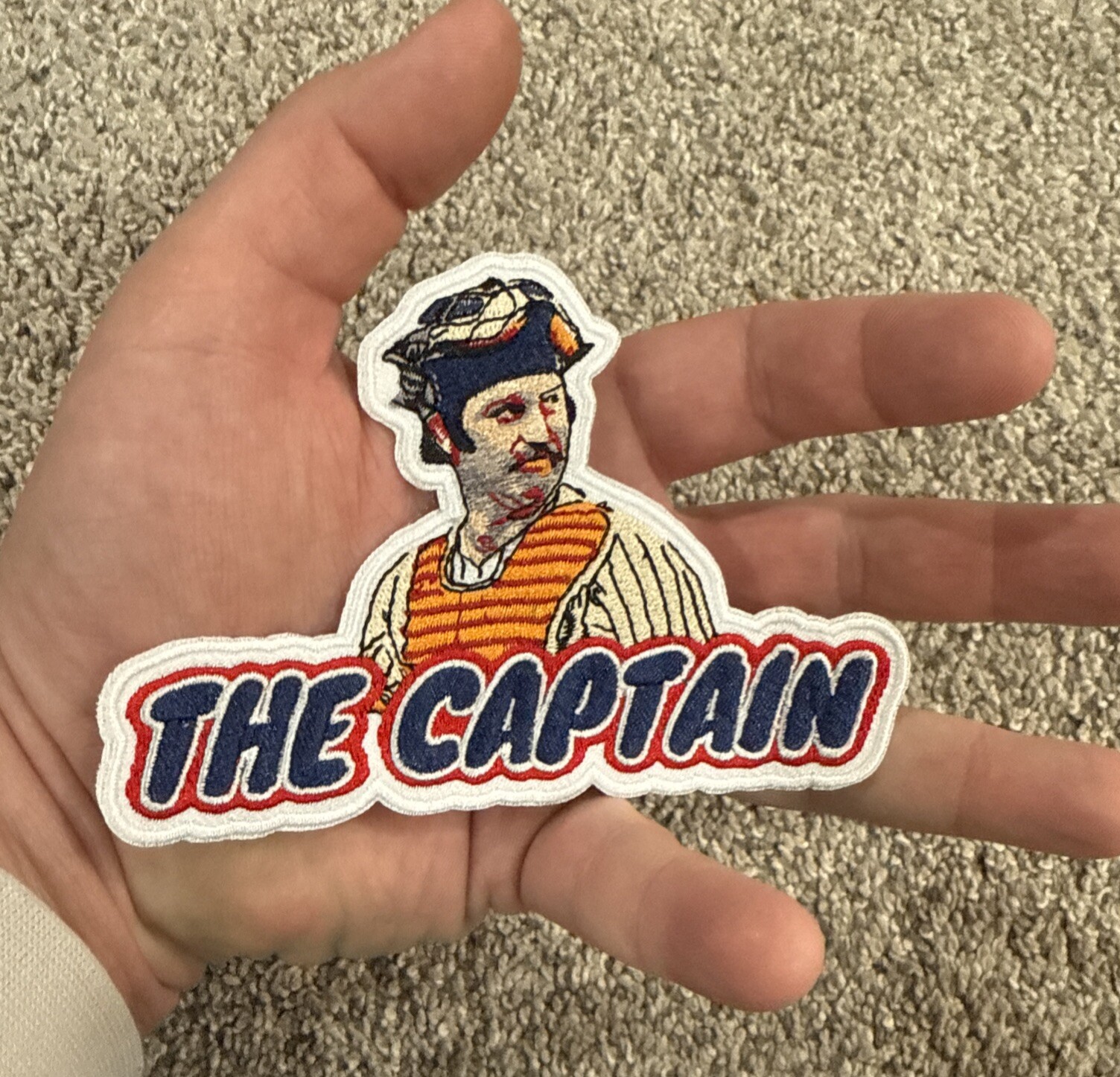RARE Thurman Munson 15 “Capt” New York Yankees Iron & Sew On Embroidered Patch