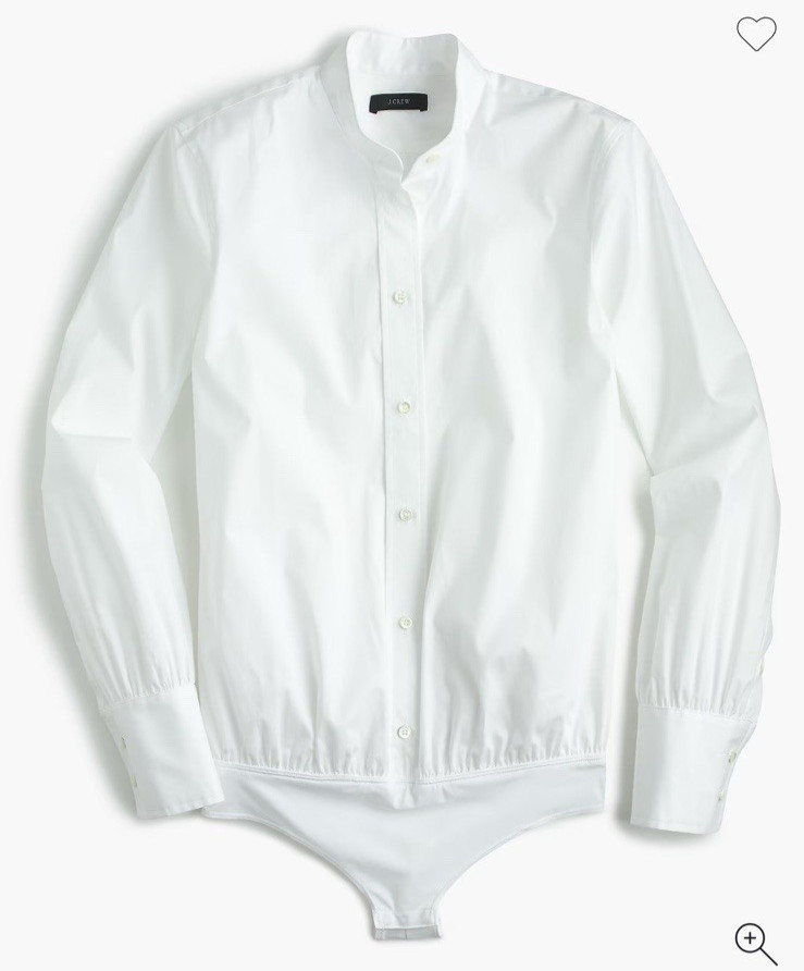 Women’s J crew Perfect Stretch Bodysuit Button Down White Size 14 Women Snap Women’s J crew Perfect Stretch Bodysuit Button Down White Size 14 Women Snap
