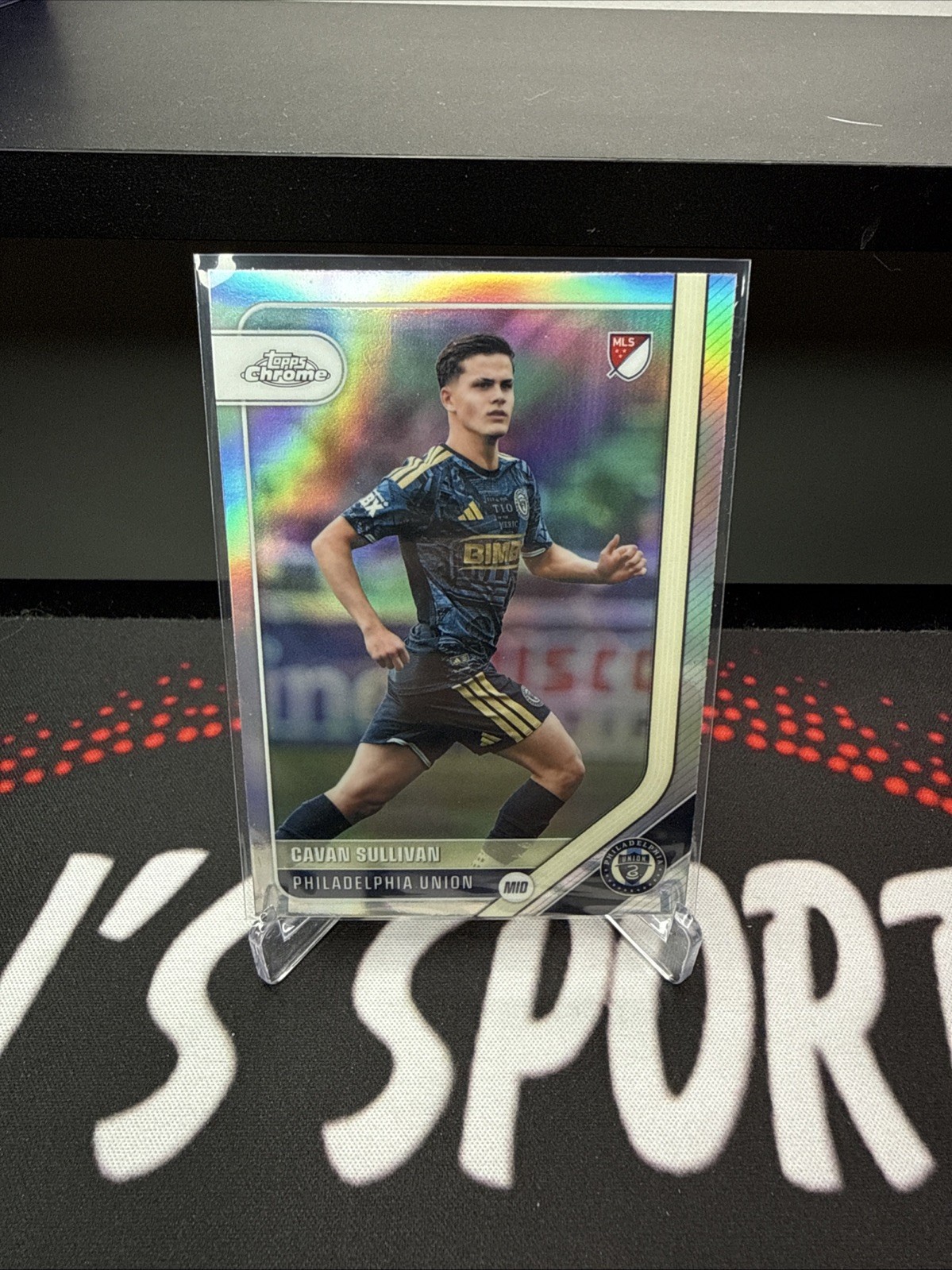 Cavan Sullivan 2026 Topps Chrome MLS #90 Refractor Philadelphia Union