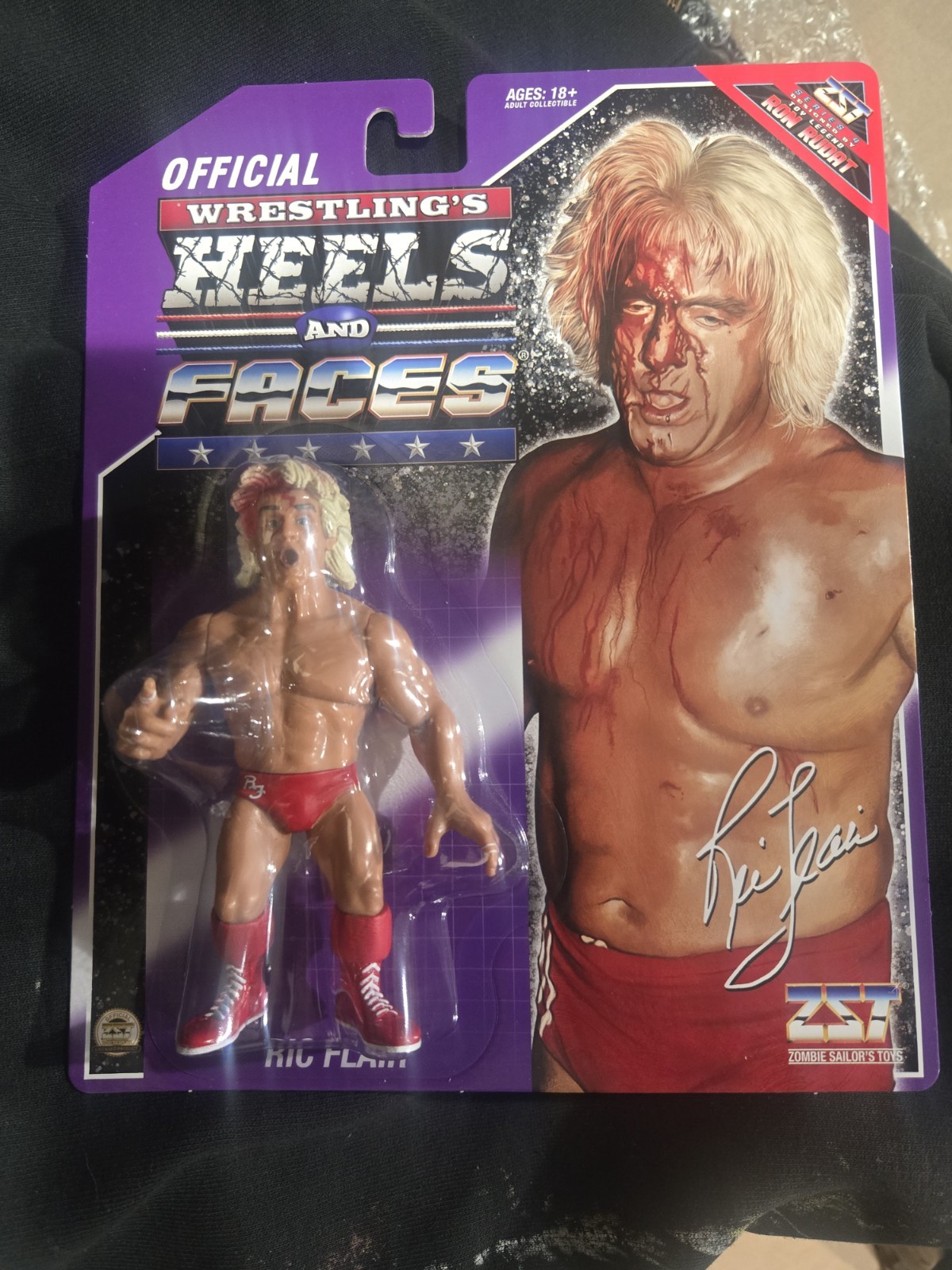 Wrestling\'s Heels and Faces Ric Flair Bloody Action Figure ZST brand New Wrestling\'s Heels and Faces Ric Flair Bloody Action Figure ZST brand New