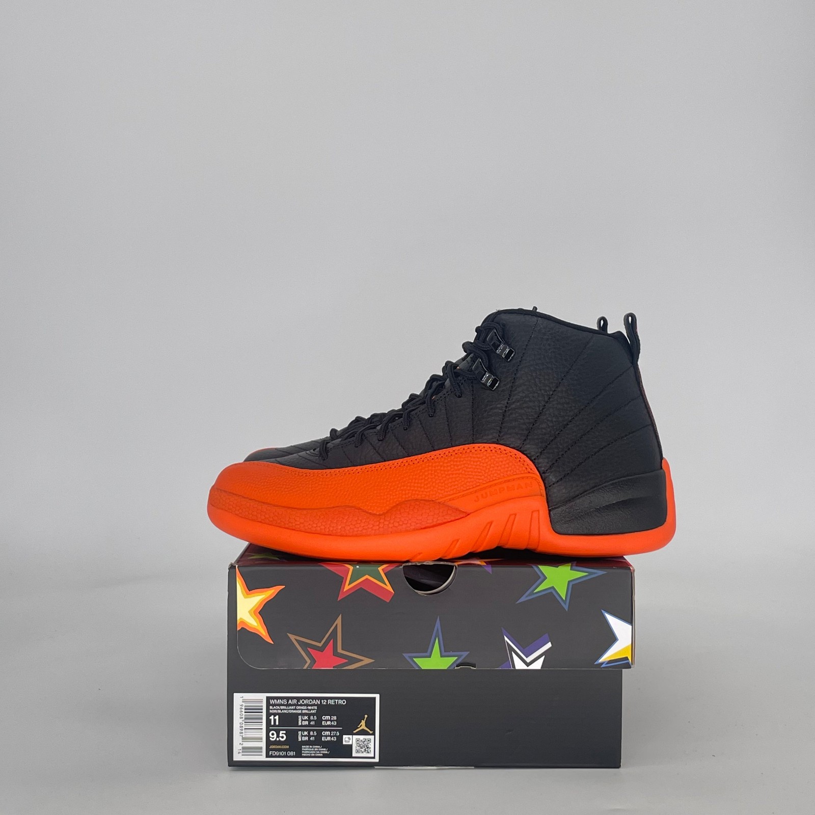 Size 9.5M/11W - Jordan 12 Retro WNBA All-Star Brilliant Orange (Women\'s) FD9101-