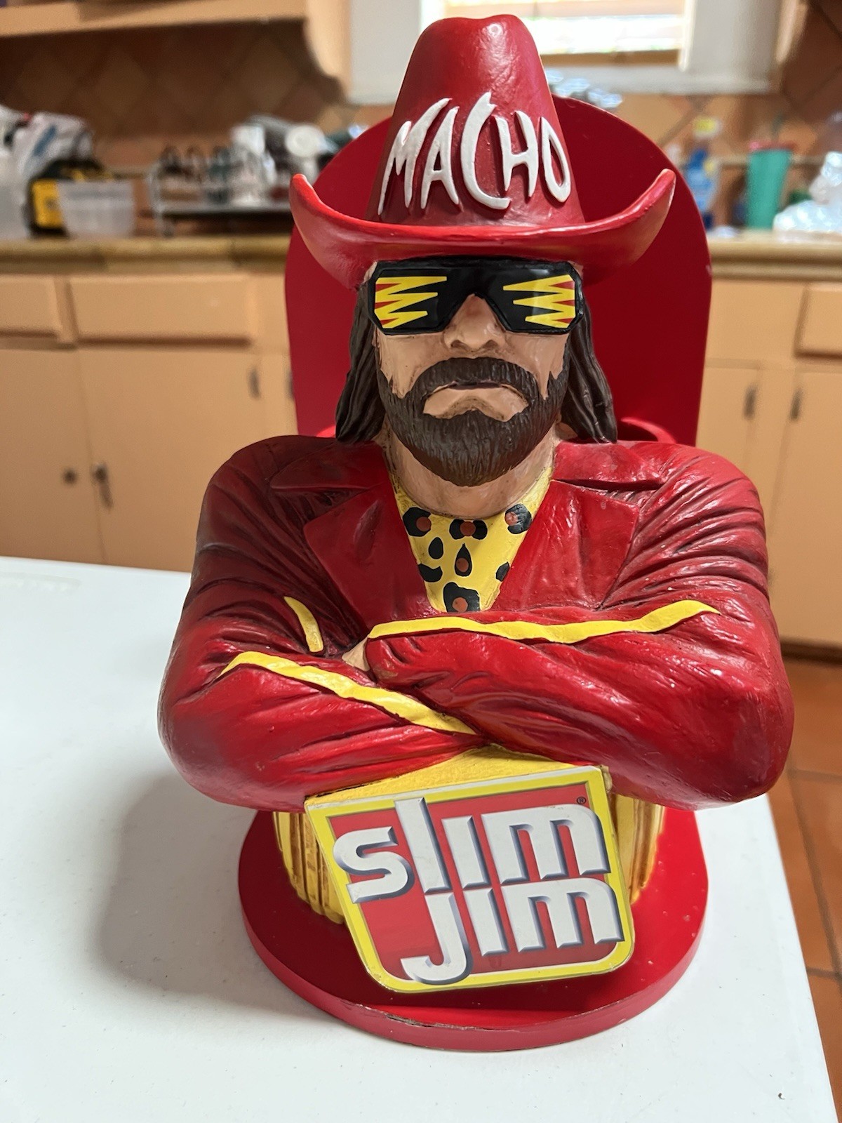 Macho Man Randy Savage Slim Jim Original Red Store Display WWE 2020 Limited Rare