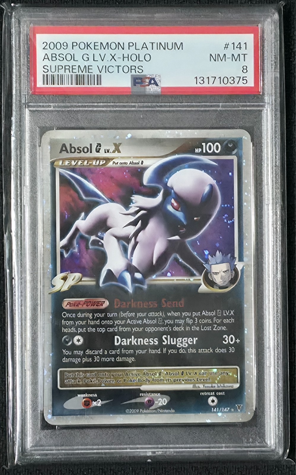 2009 POKEMON PLATINUM SUPREME VICTORS #141 ABSOL G LV.X-HOLO PSA 8 NEW CERT 2009 POKEMON PLATINUM SUPREME VICTORS #141 ABSOL G LV.X-HOLO PSA 8 NEW CERT