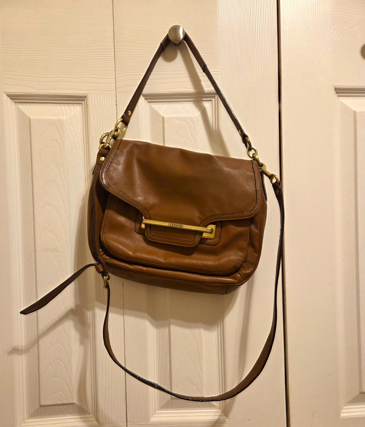 Leather Coach Bag - Vintage 2000s