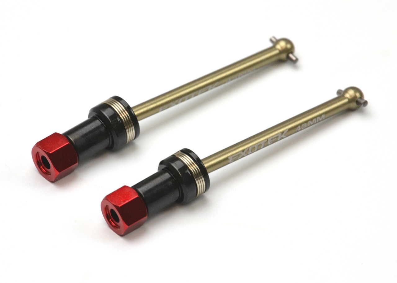 Exotek Aluminum FRONT CVD Set (2) 43mm for Losi NASCAR Series 2319