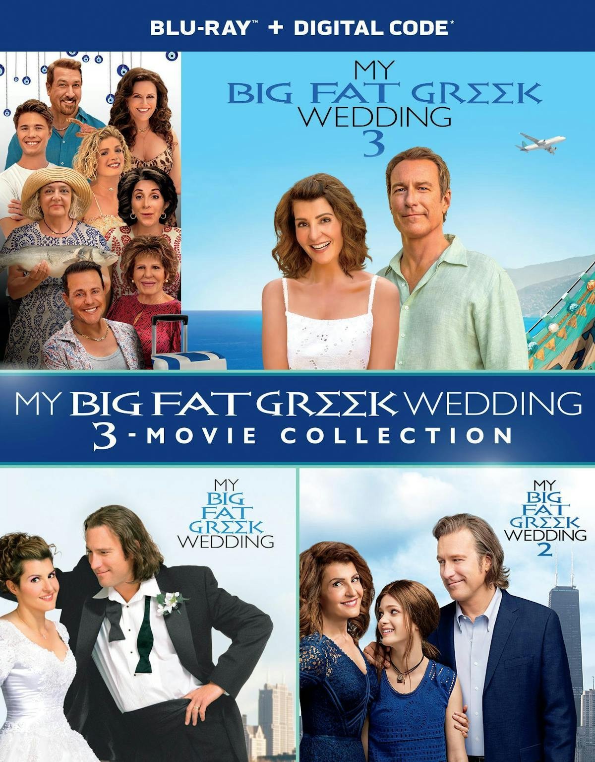 My Big Fat Greek Wedding 3-Film Collection Blu-ray NEW