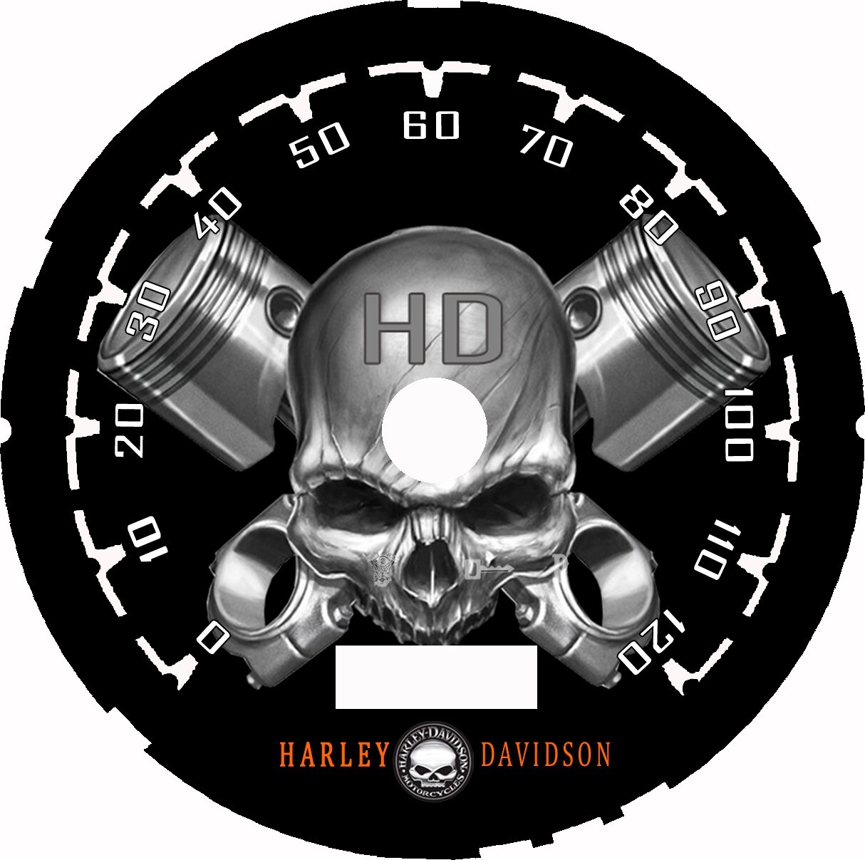 Harley Davidson Fat Boy 1997-2003 Speedometer MPH Custom Faceplate