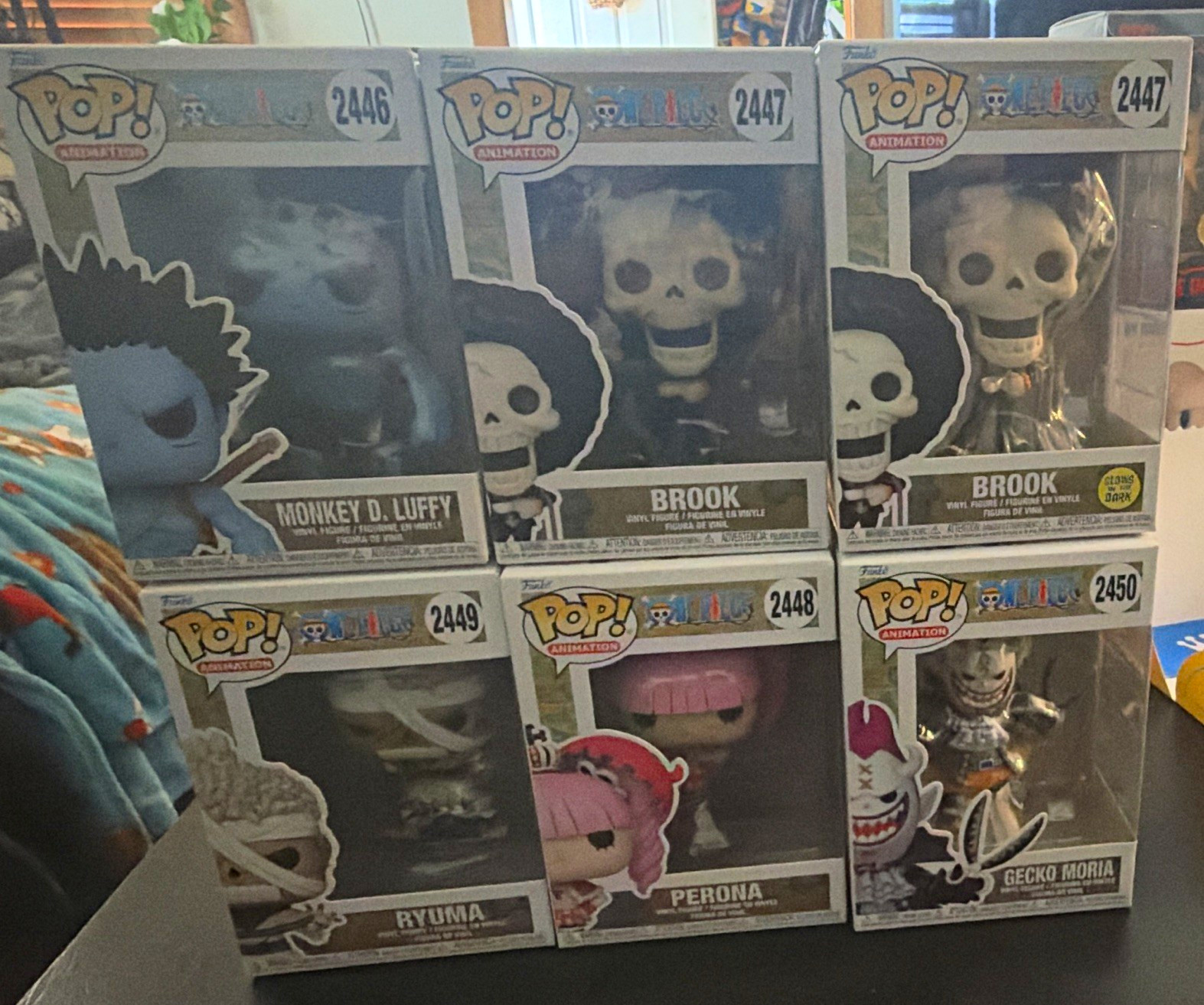 Funko Pop One Piece Mystery box 2026 full set, 6-Pack w/ cards and sleeves.