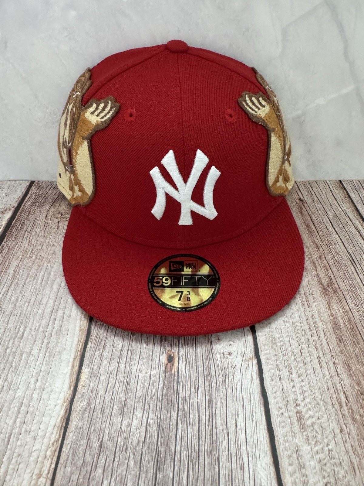 New Era 59FIFTY New York Yankees Jon Stan Red Fitted  7 3/8 MLB