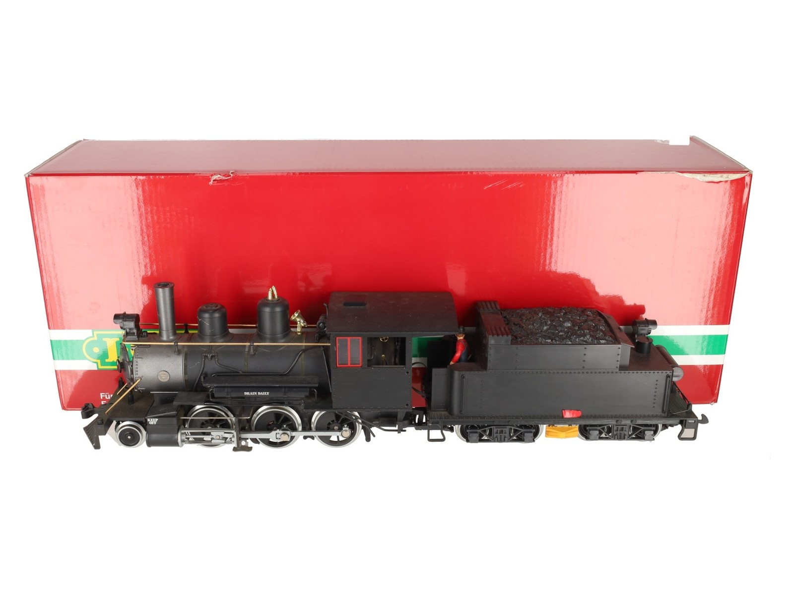 LGB 23191 G Scale Undecorated Mogul Steam Locomotive & Tender/Box