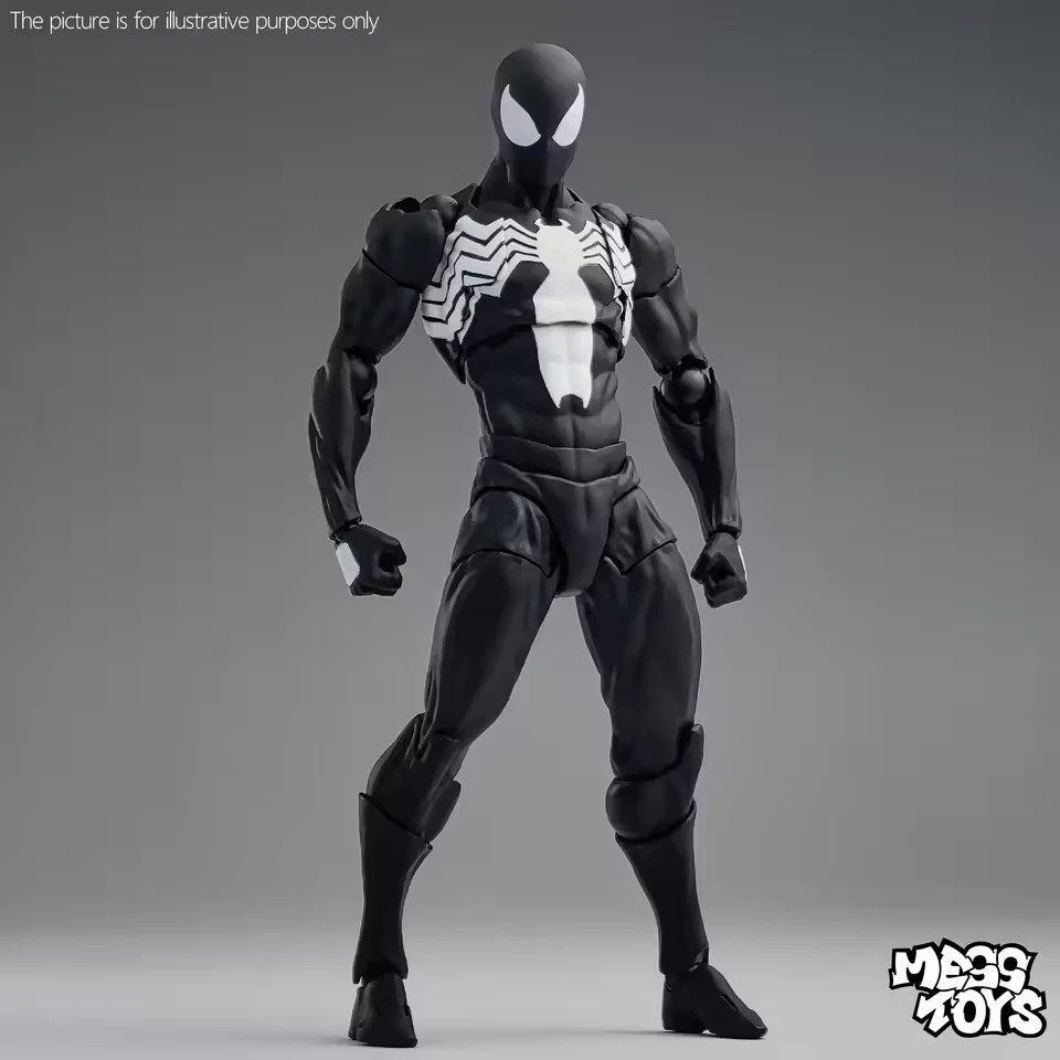 CT Toys Messtoys Symbiote Spider-Man Black Spider Action Figure Boxed (US STOCK)