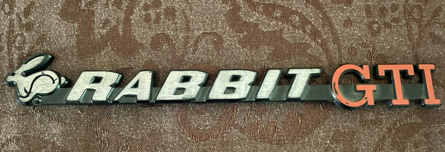 Original Volkswagen Rabbit GTI Emblem MK1 Water Cooled