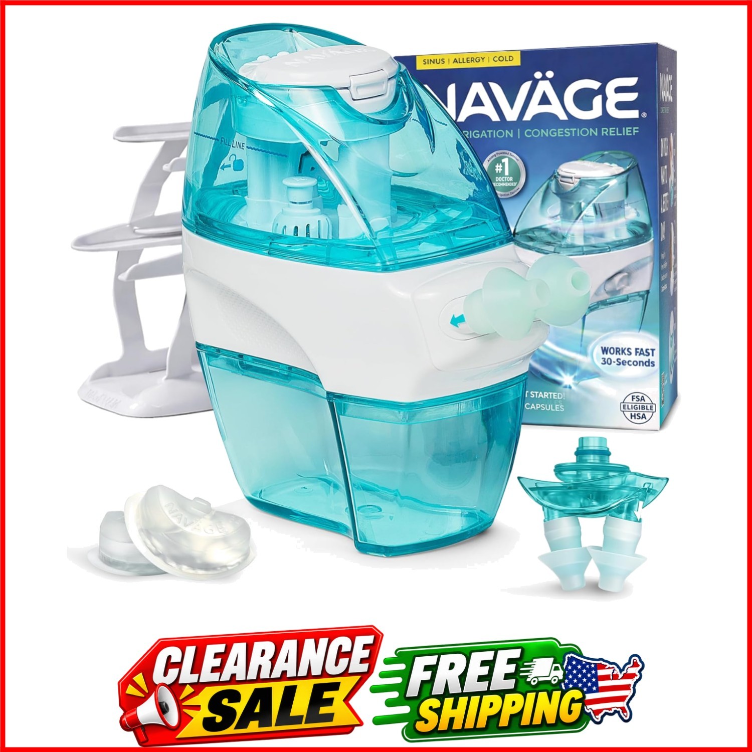Bundle Nose Cleaner, 90 SaltPods, Caddy, Extra Dock