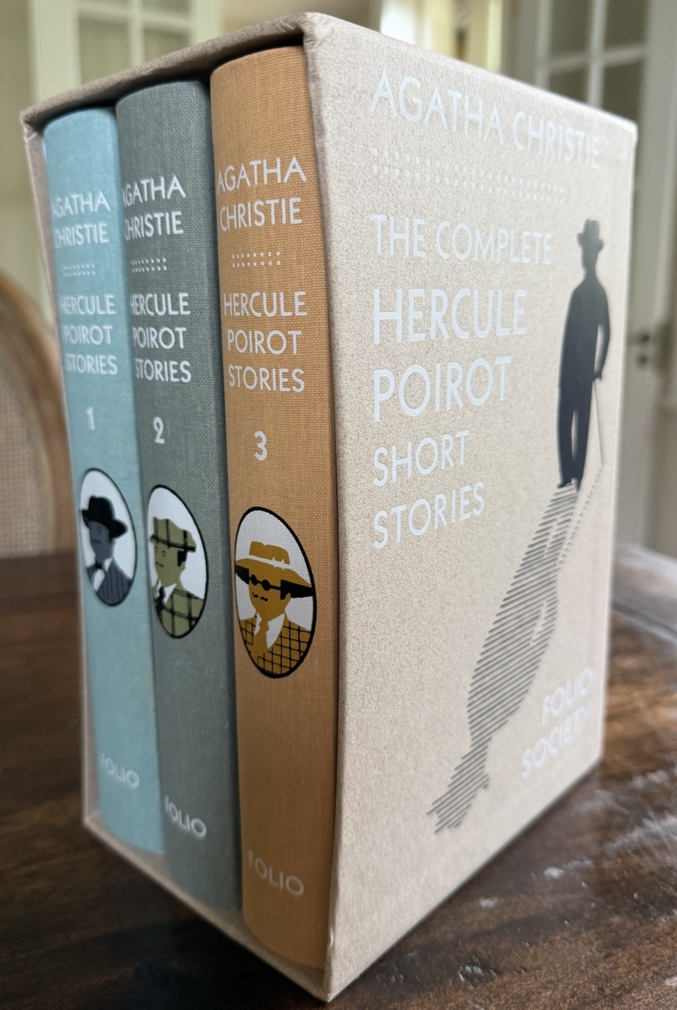 Agatha Christie Complete Hercule Poirot Short Stories Folio Society 2003 3 Vol