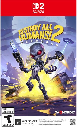 Destroy All Humans 2 - Reprobed (Game-Key Card) for Nintendo Switch 2 [New Vide