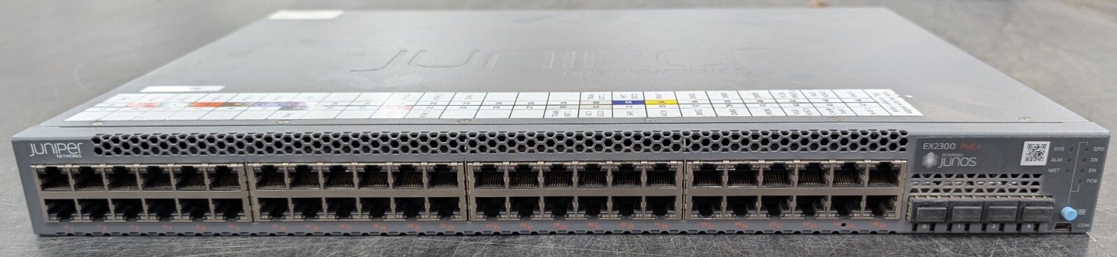 Juniper Networks EX2300-48P 48-Port Gigabit PoE Managed Ethernet Switch Juniper Networks EX2300-48P 48-Port Gigabit PoE Managed Ethernet Switch