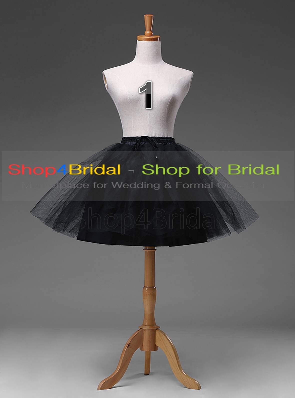Hot White/Black Bridal Wedding Petticoat Crinoline Underskirt Hoop/Hoopless