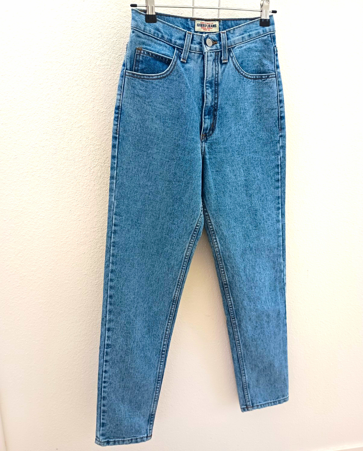 Rare NWT Vintage Guess Jeans Light Acid Wash Tapered Slim Leg Size 26 Rare NWT Vintage Guess Jeans Light Acid Wash Tapered Slim Leg Size 26