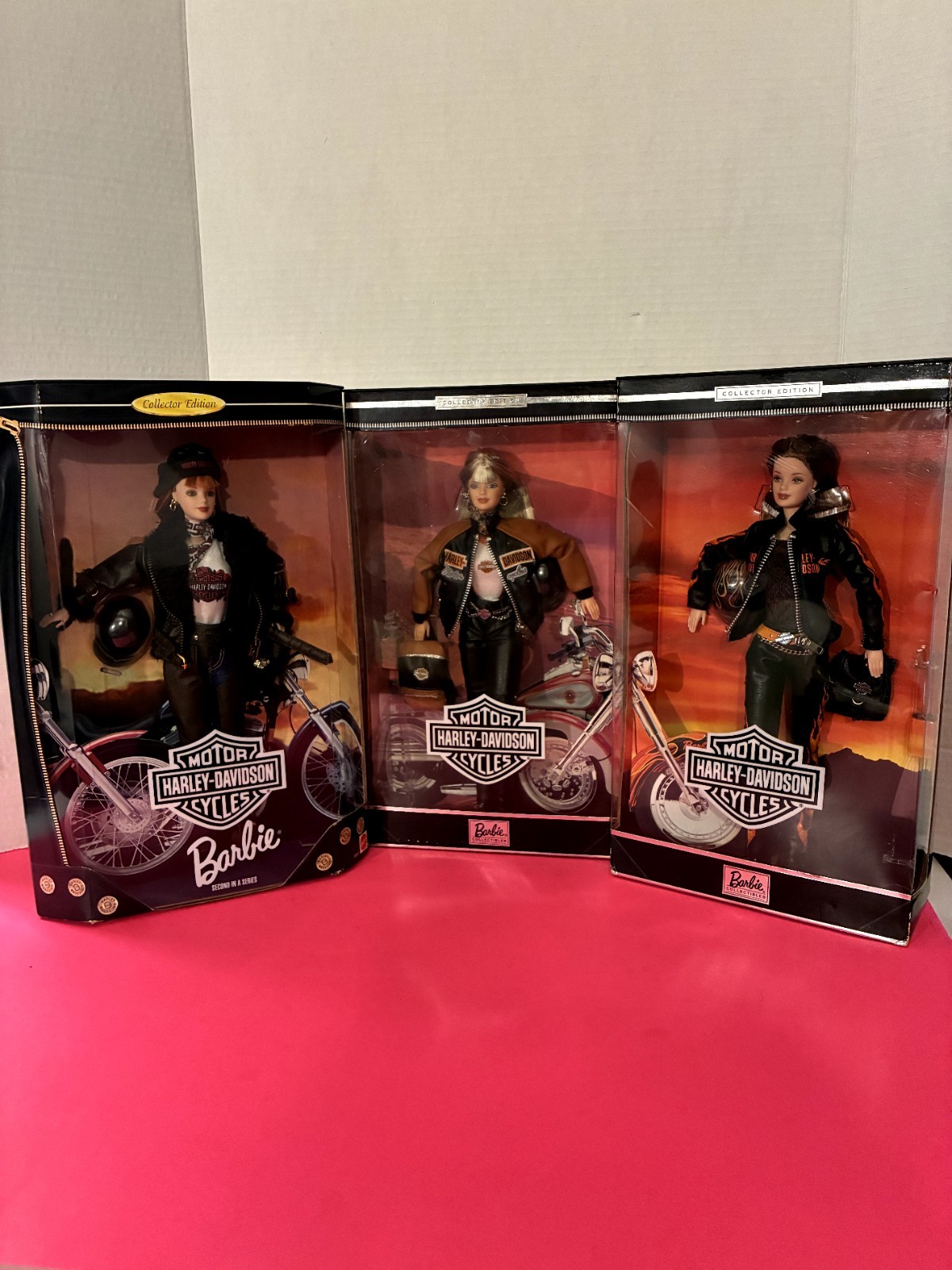  Barbie Harley Davidson 1998, 1999, 2000 Collector Edition
