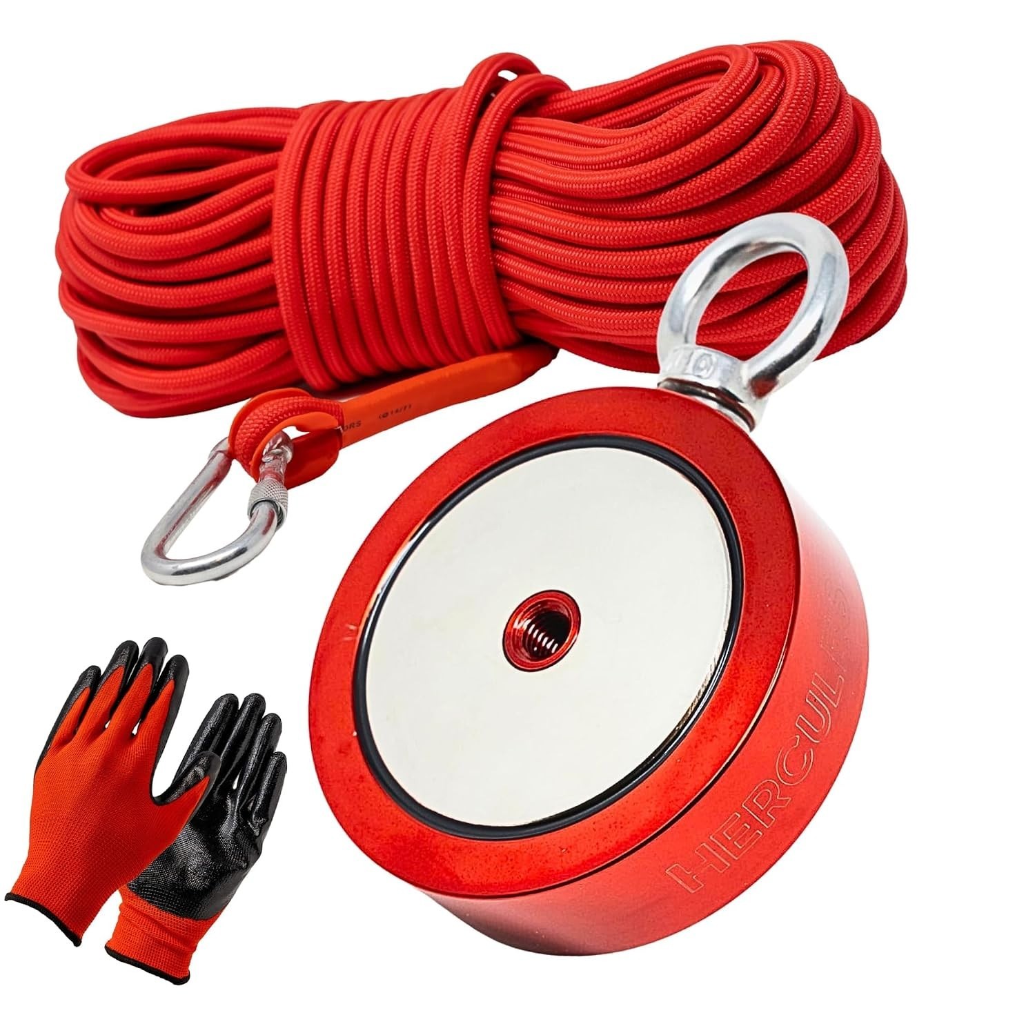 2000 lbs Double Sided Fishing Magnet Kit with 100ft Rope - Ultimate Adventure
