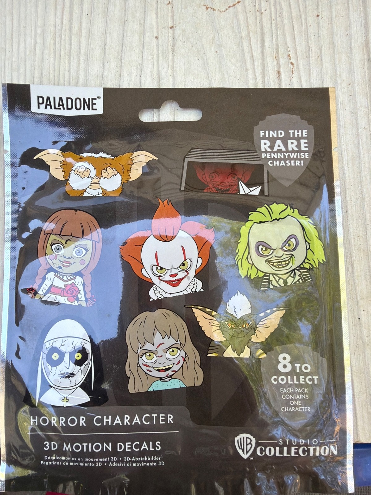 1 Pack HORROR CHARACTER Blind Bag Play Pack 3D Motion Decals- Assorted style 1 Pack HORROR CHARACTER Blind Bag Play Pack 3D Motion Decals- Assorted style