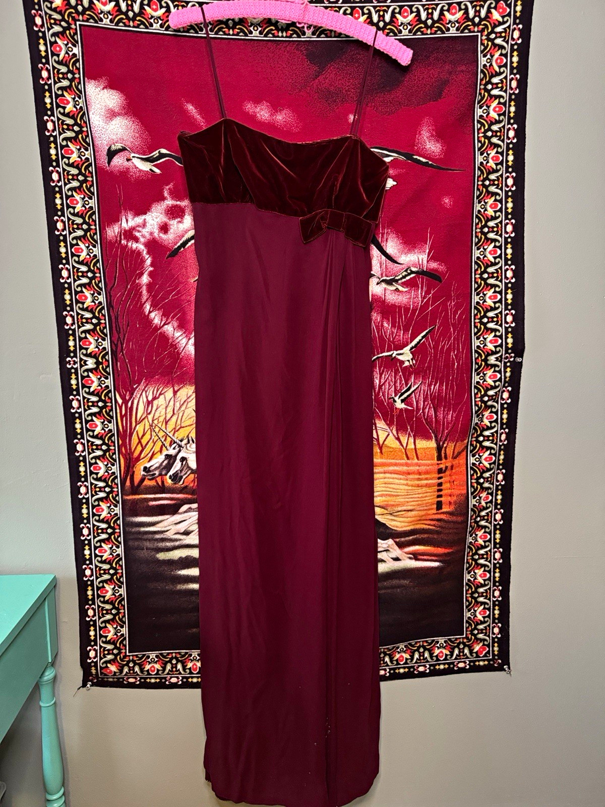 vintage 1950s Harvey Barin Original velvet + pleated chiffon maxi dress gown vintage 1950s Harvey Barin Original velvet + pleated chiffon maxi dress gown