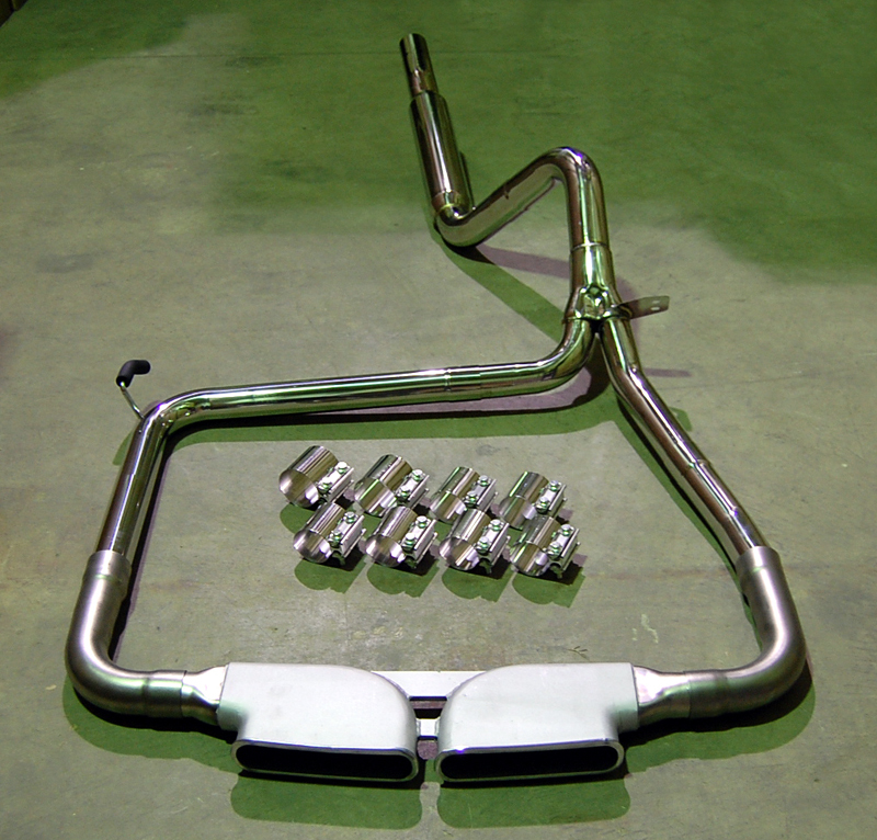 Catback Stainless Exhaust + Bandclamps + CME Center Tip LS1 LT1 FOR CAMARO SS