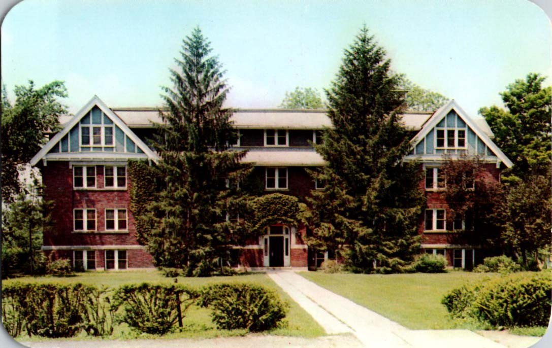 Westerville OH postcard KING HALL - OTTERBEIN COLLEGE GIRLS 9/12 BD3321