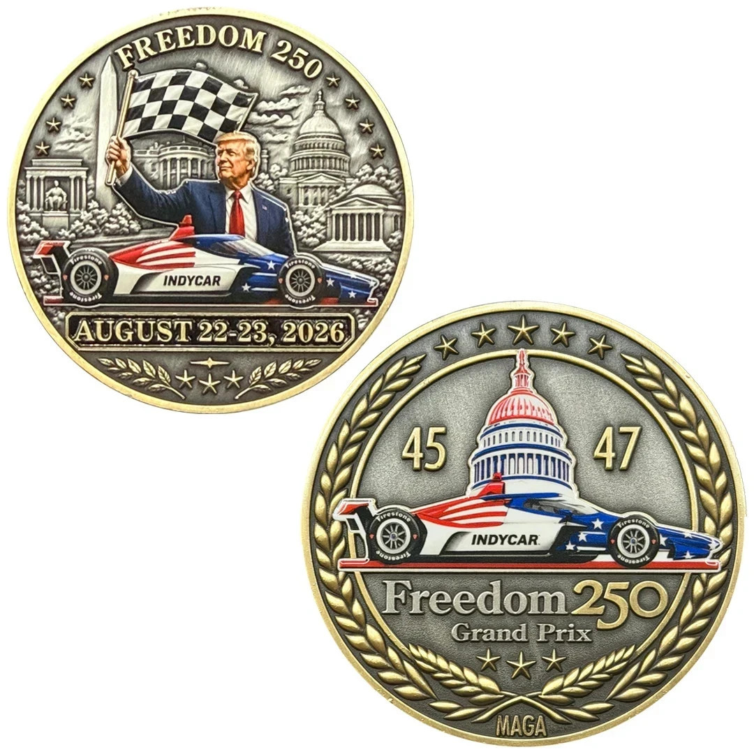 AA-014 Challenge Coin Freedom 250 for Grand Prix Washington President