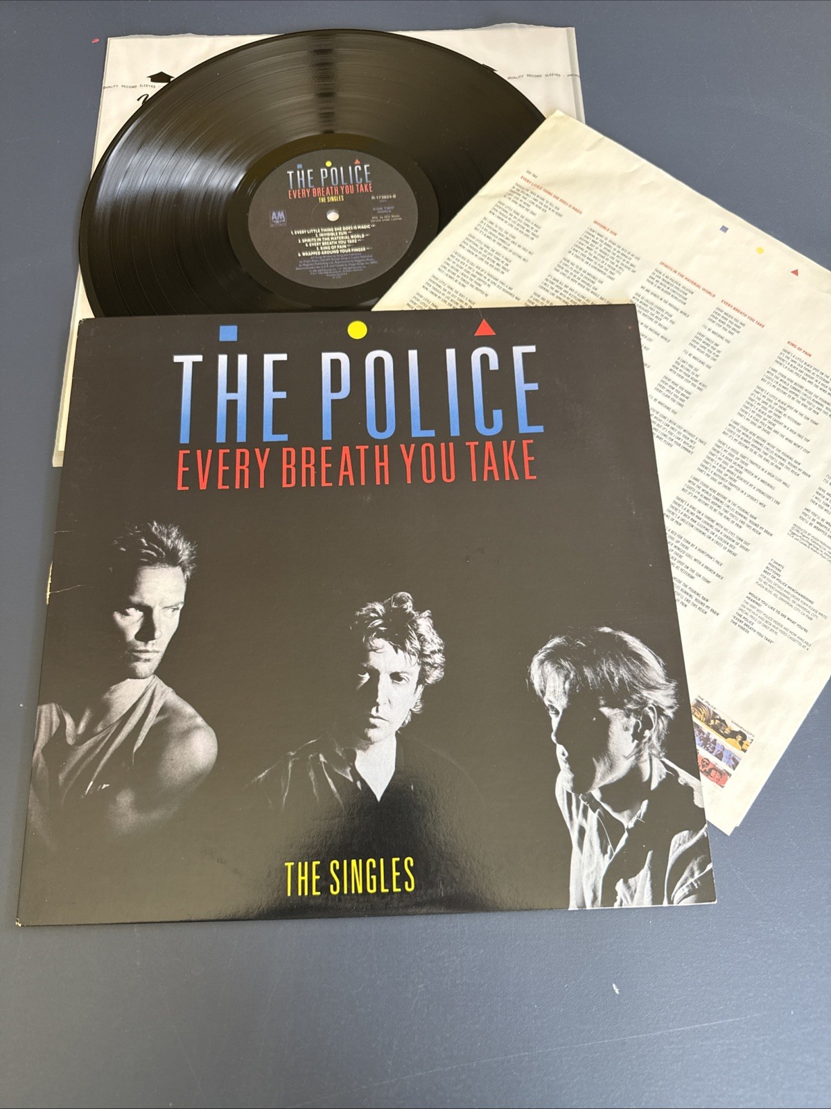THE POLICE - Every Breath You Take Singles Hits 1986 LP Vinyl EX