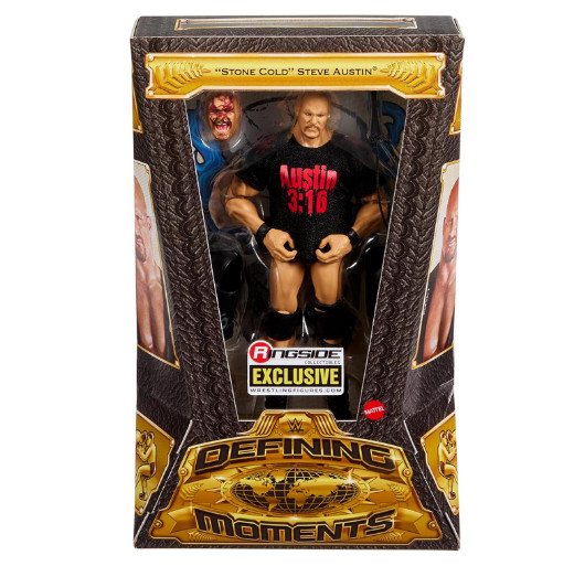 WM13 WWE Bloody Stone Cold Steve Austin Defining Moments Ringside Exclusive