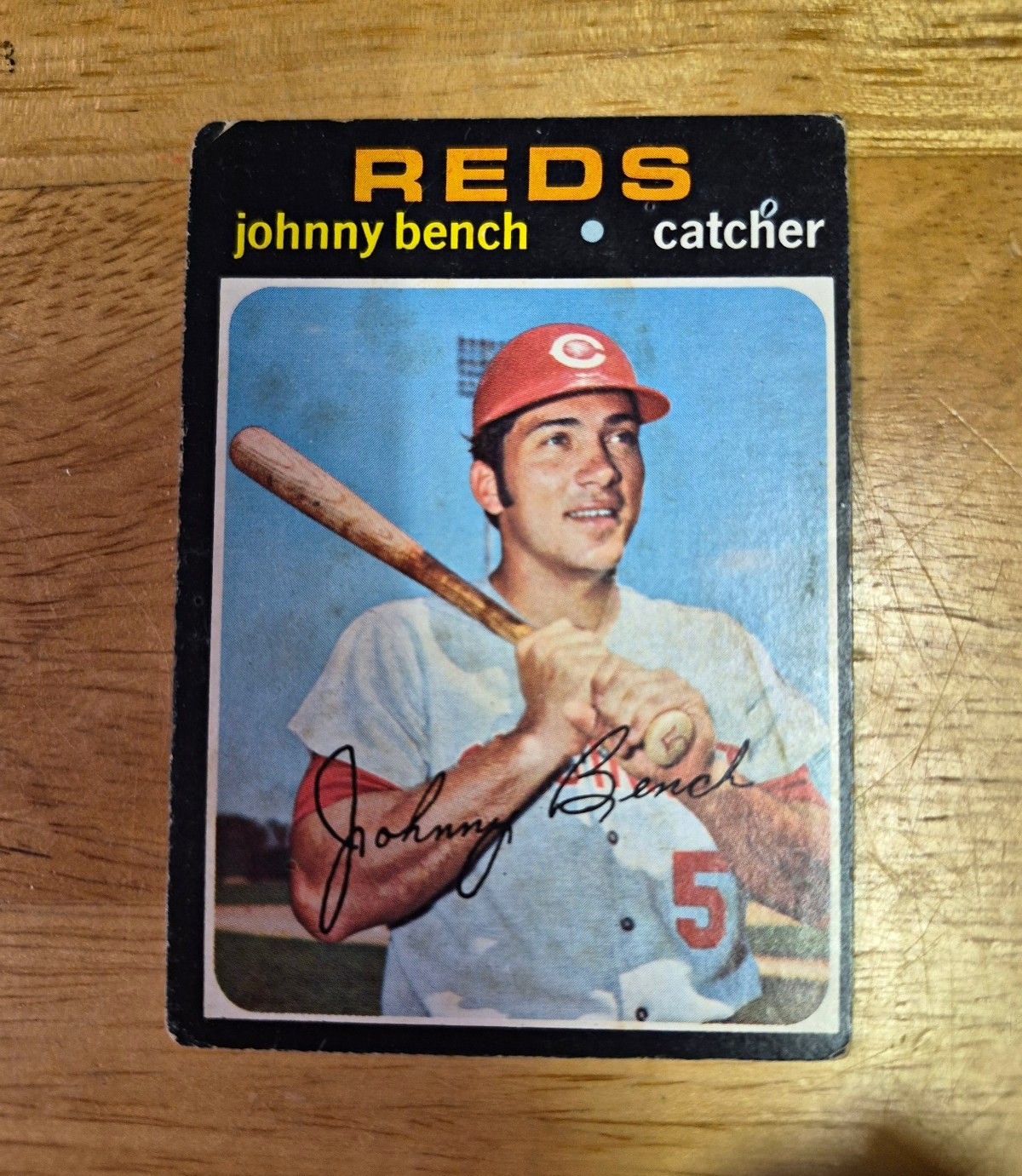 Topps 1971 Johnny Bench #250 Cincinnati Reds MLB Baseball Card Base Set Topps 1971 Johnny Bench #250 Cincinnati Reds MLB Baseball Card Base Set