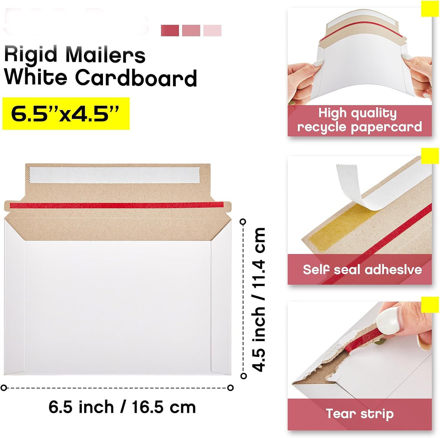 All Size Rigid Flat Photo Mailers Document Envelopes Cardboard Self Seal Mailer
