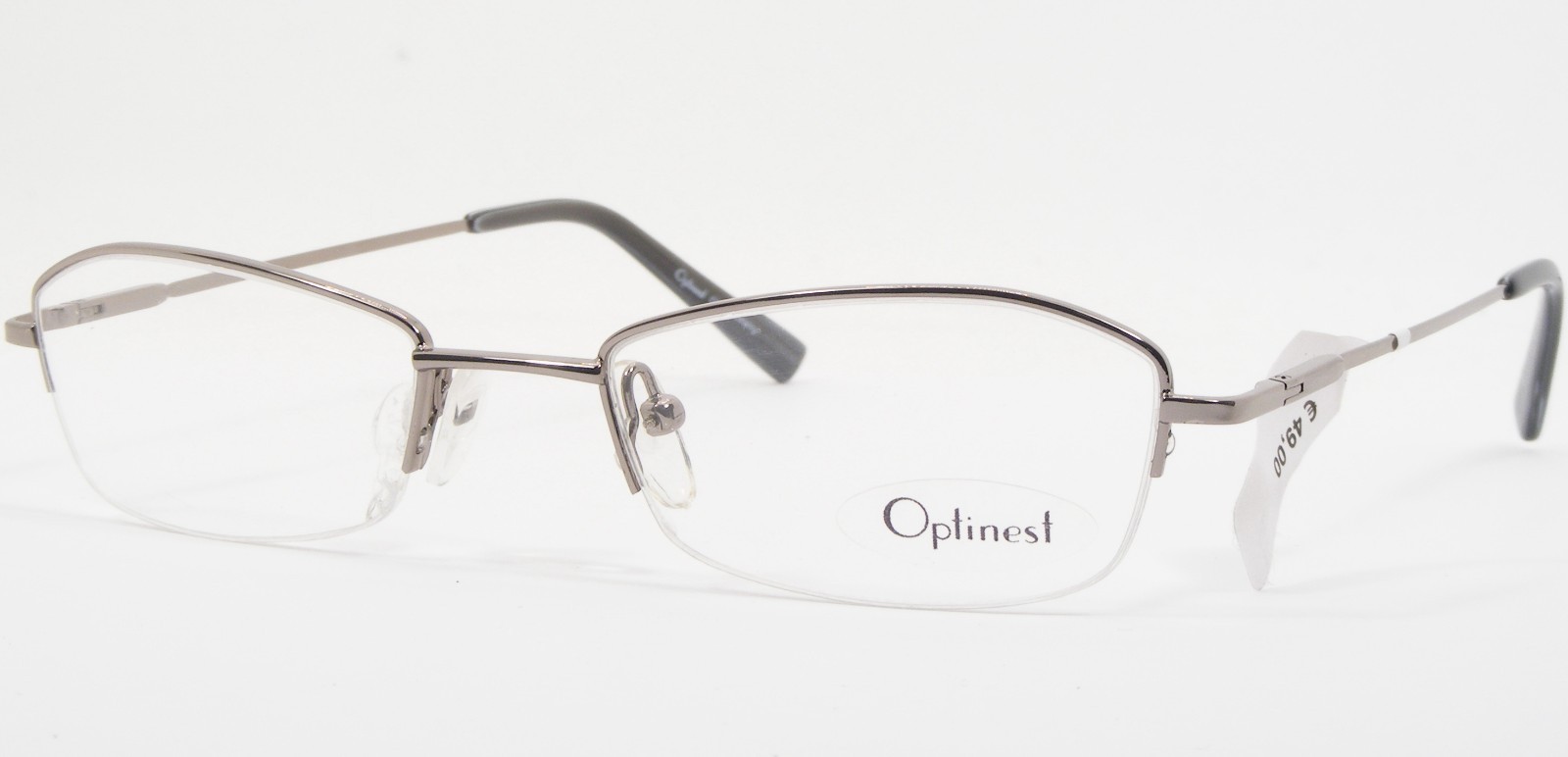 Vintage Optinest ECO-076 C13 Silver UNIQUE RARE EYEGLASSES GLASSES 49-18-137mm