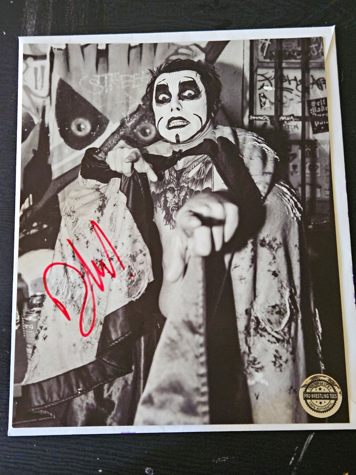 AEW/WWEs Danhausen PRE AEW and WWE Debut autographed photo PWT Certified 