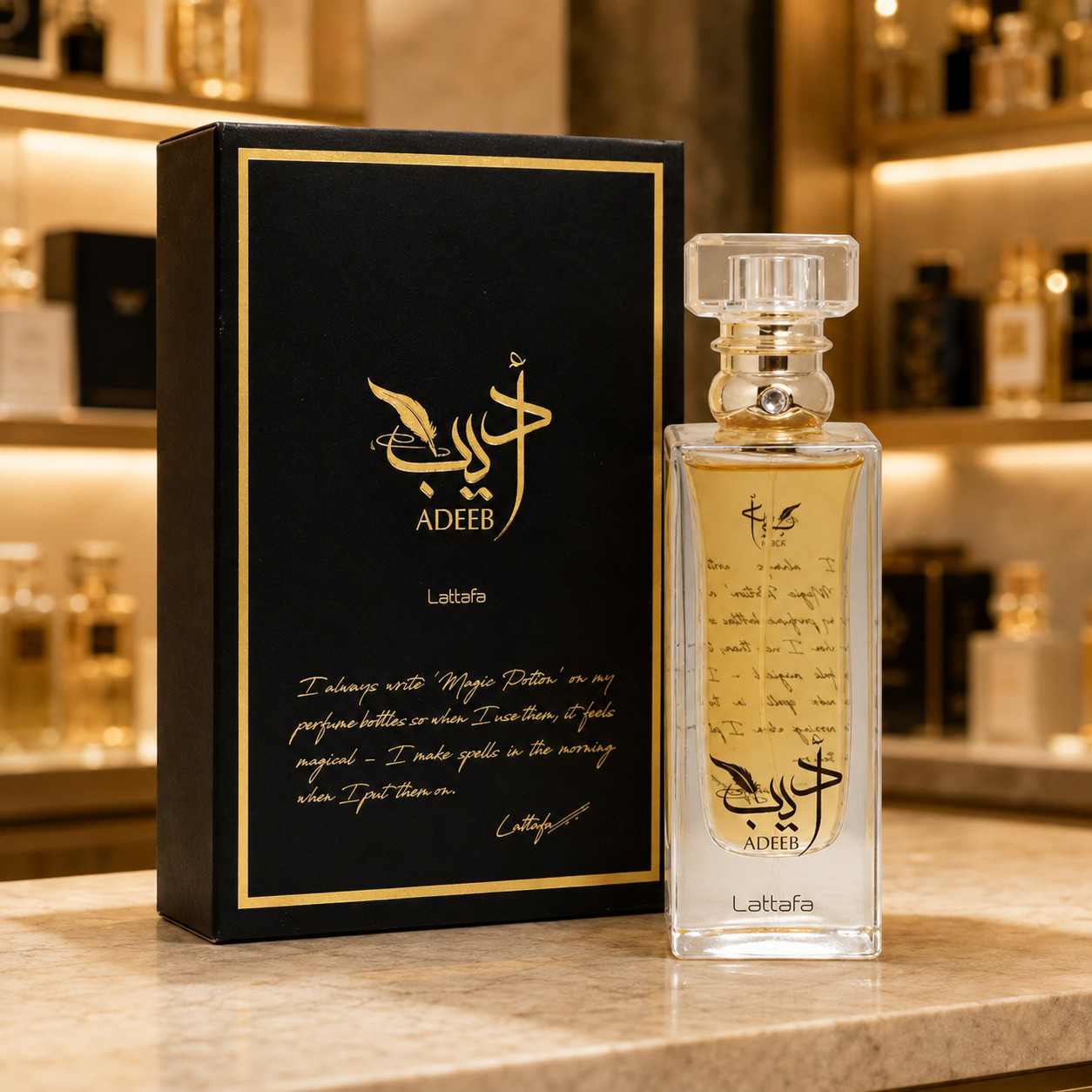 Adeeb by Lattafa Perfume for Unisex EDP 2.72 oz New In Box-Sealed