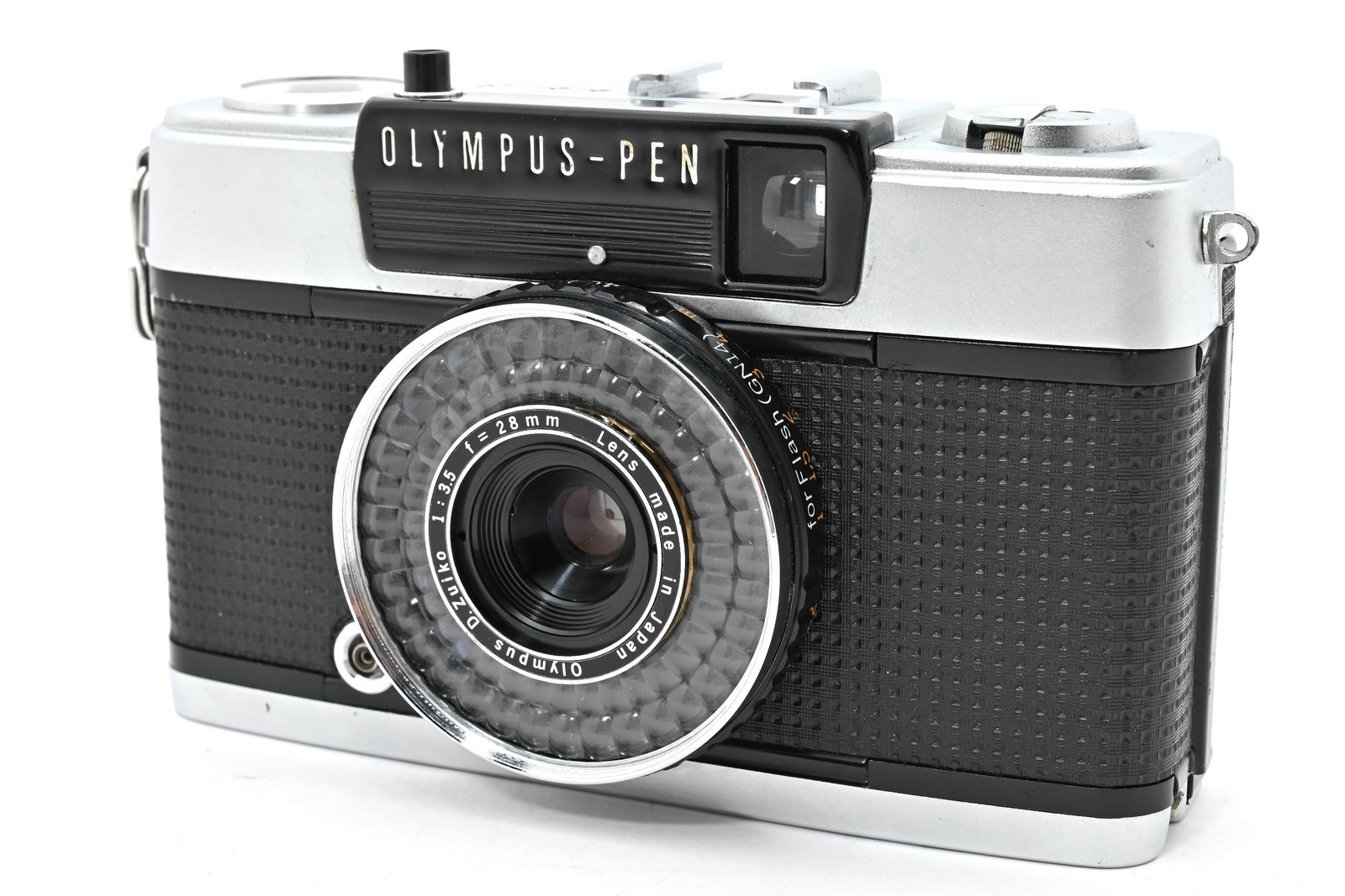 [Near MINT+++] Olympus Pen EE-3 35mm Half Flame Silver Film Camera From JAPAN
