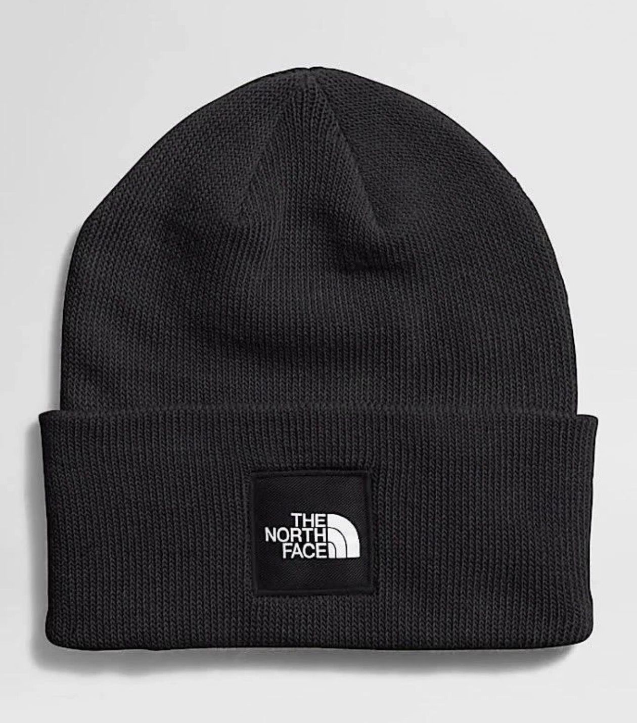 NWT THE NORTH FACE Big Box Men\'s Cuffed Knit Beanie Hat-Black NWT THE NORTH FACE Big Box Men\'s Cuffed Knit Beanie Hat-Black