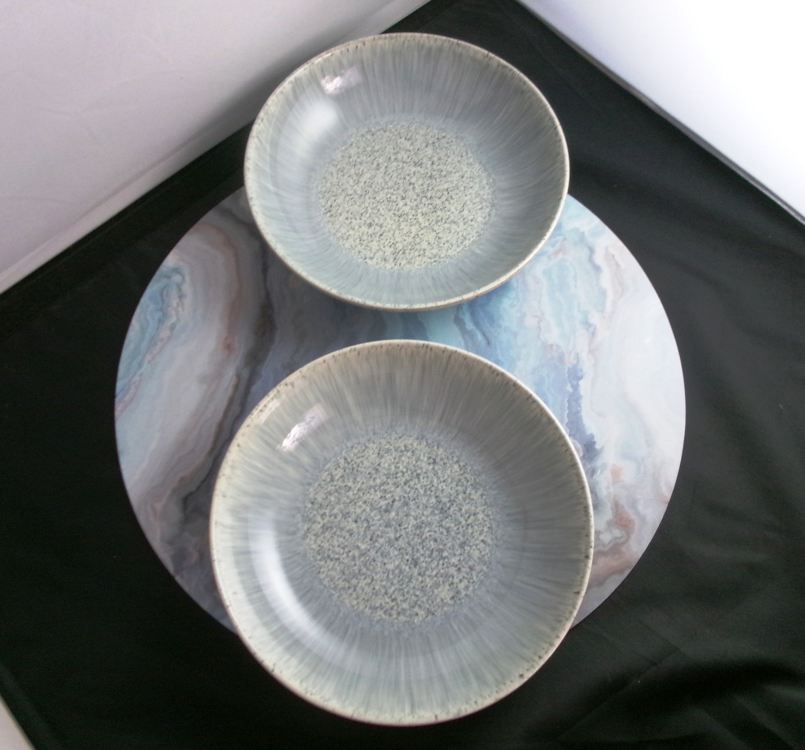 Set of 2 New ~DENBY~ Halo Speckle Pasta Bowl - No longer being manufactured