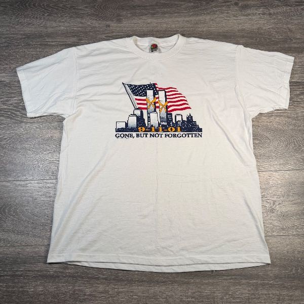 Y2K 9-11 Gone But Not Forgotten Twin Towers New York City T-Shirt Size XL Y2K 9-11 Gone But Not Forgotten Twin Towers New York City T-Shirt Size XL