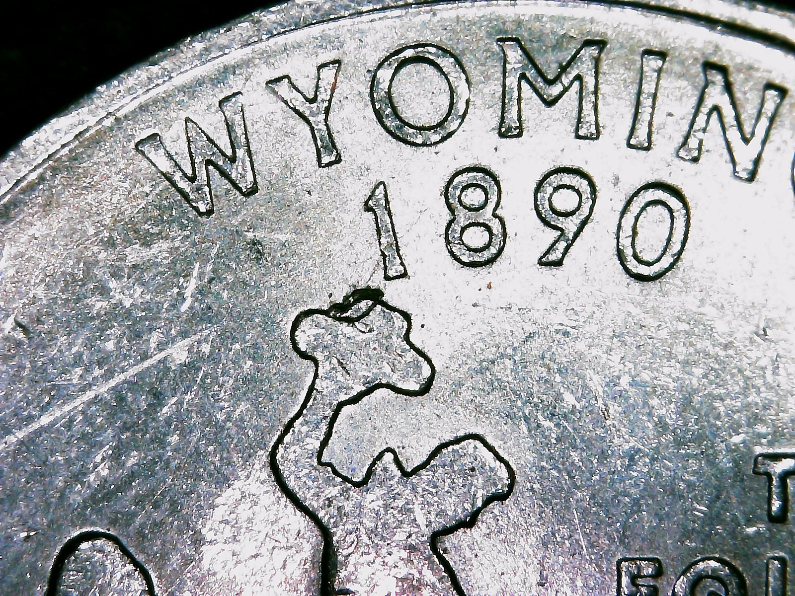 2007-P Wyoming Quarter Error, Die Chip on Hat (QE151) 2007-P Wyoming Quarter Error, Die Chip on Hat (QE151)