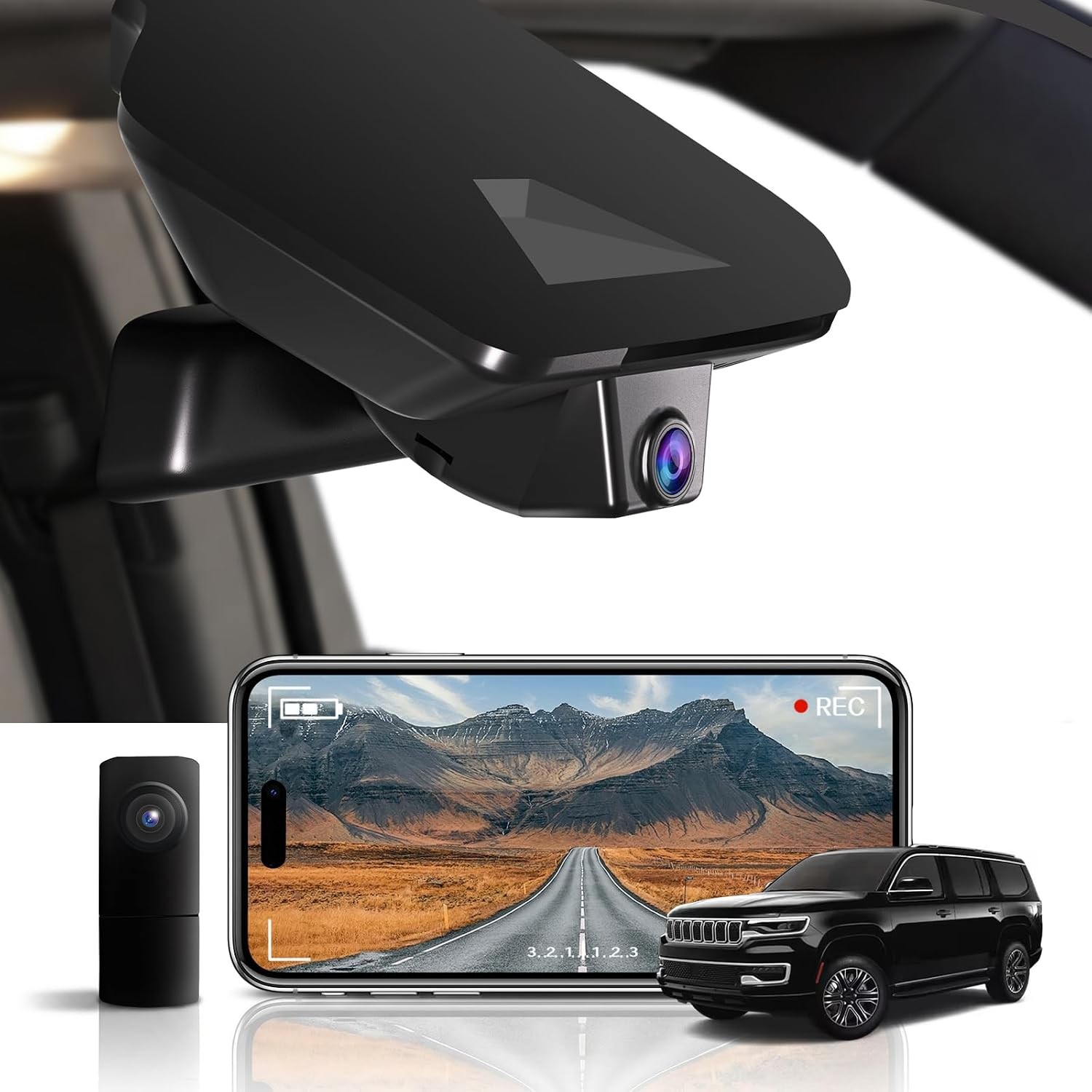 KBSYNT 4K 1080p Dual Dash Cam Jeep Grand Cherokee 2022-2026 128GB KBSYNT 4K 1080p Dual Dash Cam Jeep Grand Cherokee 2022-2026 128GB