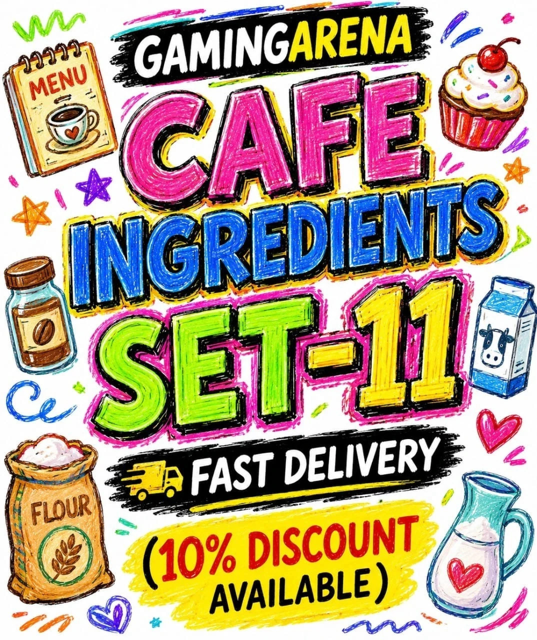 CAFE INGREDIENTS Monopoly GO Stickers 🔥 Mono  Go Poly  -FAST Delivery🔥 🔥