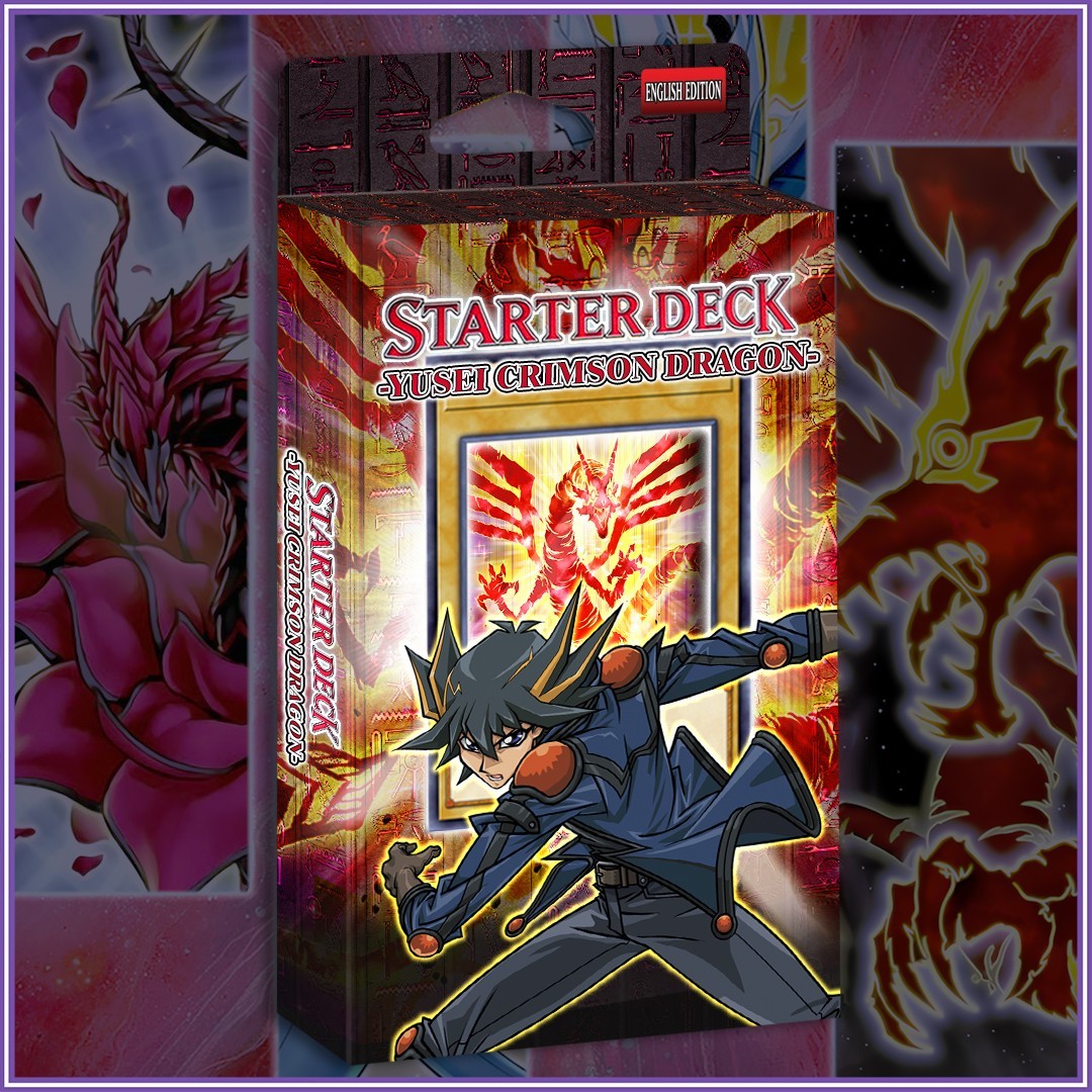 YUSEI CRIMSON DRAGON STARTER DECK 50 | Crimson Tzolkin Stardust Black Red YuGiOh
