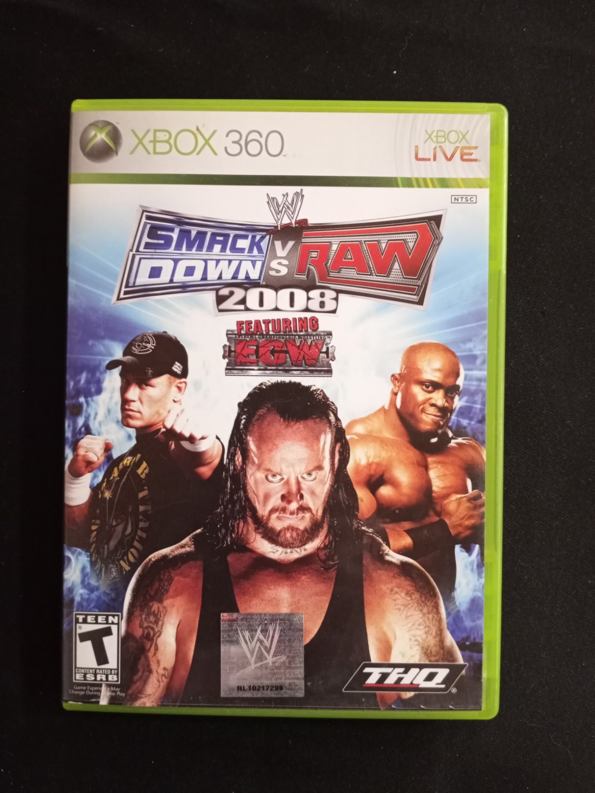 WWE Smackdown vs. Raw 2008 (Microsoft Xbox 360, 2007) Complete