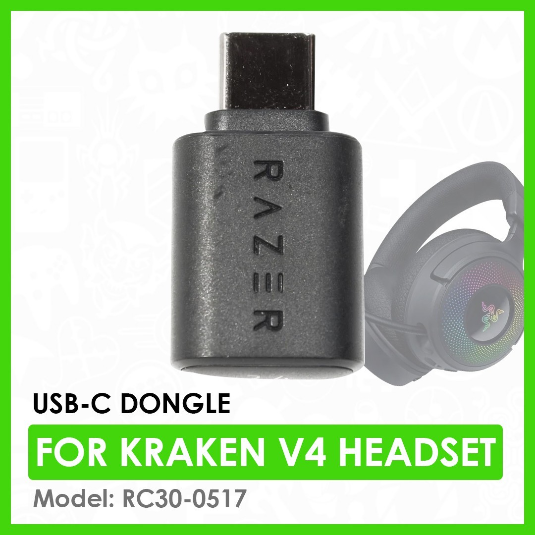 OEM Razer Wireless USB-C Dongle Receiver For Razer Kraken V4 Headset | RC30-0517