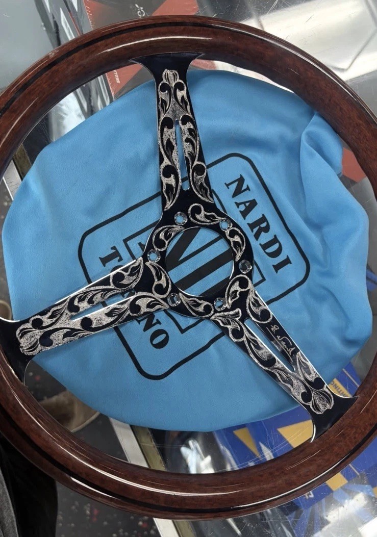 Nardi Torino 6 bolt steering wheel engraved 14 Nardi Torino 6 bolt steering wheel engraved 14