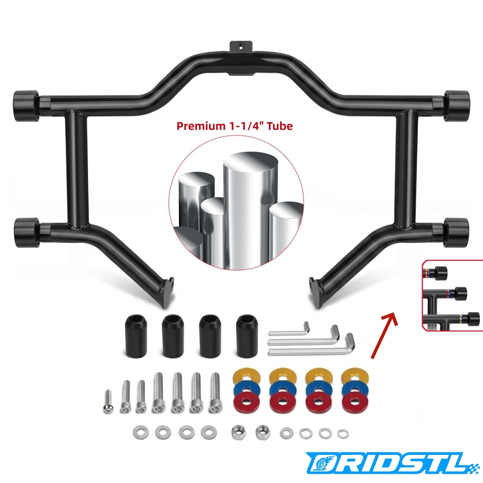 Flat Out Bar Crash Engine Guard For Harley Touring Road King Street Glide 97-08