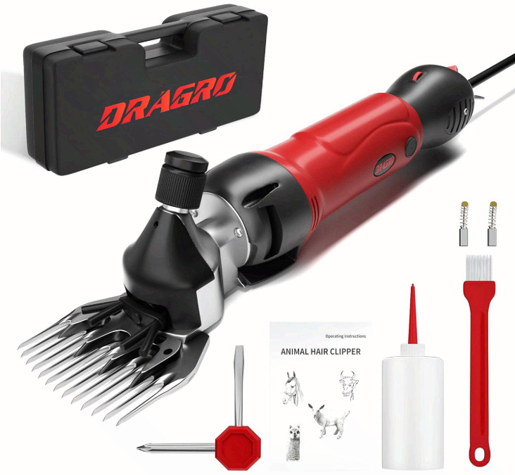 2026 Upgraded 500W Electric Sheep Shears, 6-Speed Heavy Duty Clippers Farm 2026 Upgraded 500W Electric Sheep Shears, 6-Speed Heavy Duty Clippers Farm